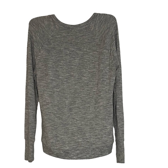 ATHLETA WOMEN'S BEYOND SOFT MINDSET HEATHER GRAY LONG SLEEVE SWEATSHIRT TOP - S - Picture 3 of 6